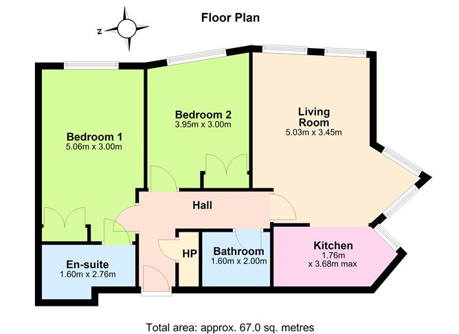 Floor plan — 2 The Ogham, Granitefield Manor, Rochestown Avenue, Dun Laoghaire, Co. Dubli