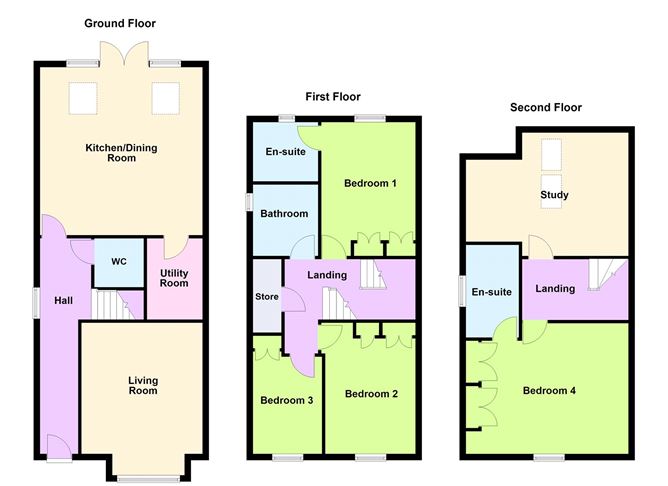 Floor plan — 260 Drumnigh Manor, Portmarnock, Co. Dublin