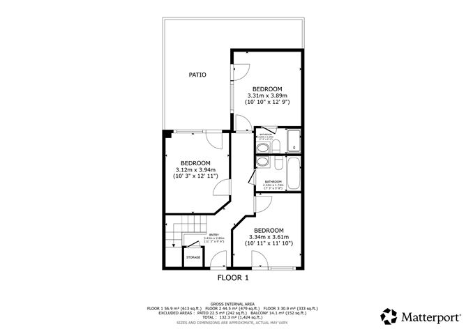 Floor plan — 4 The Ropery , Ballsbridge, Dublin 4