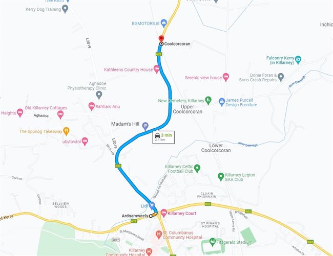 26.8 Acres/10.85 Hectares Coolgarri, Coolgarriv, Killarney, Co. Kerry