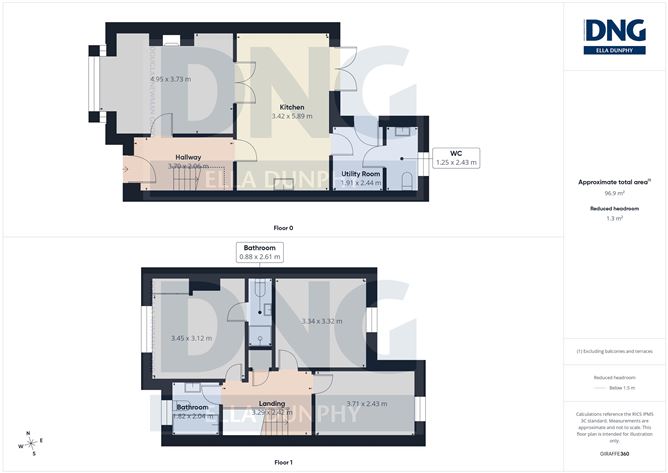Floor plan — 12 The Steeples, Gowran, Co. Kilkenny
