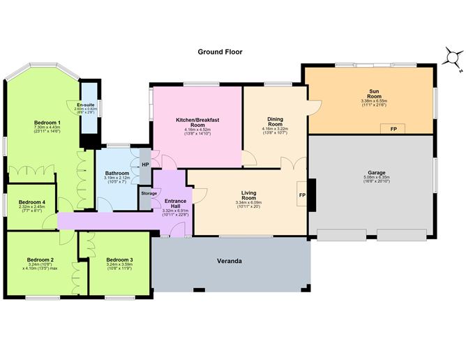 Floor plan — Tymullen, Monasterboice, Louth