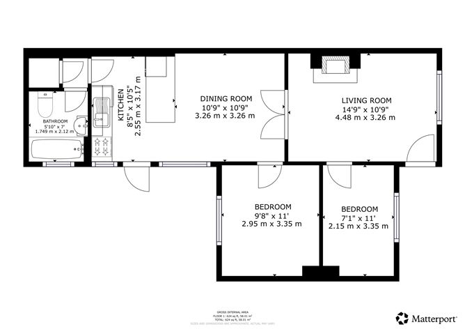Floor plan — 3 Connaught Parade, Phibsborough, Dublin 7