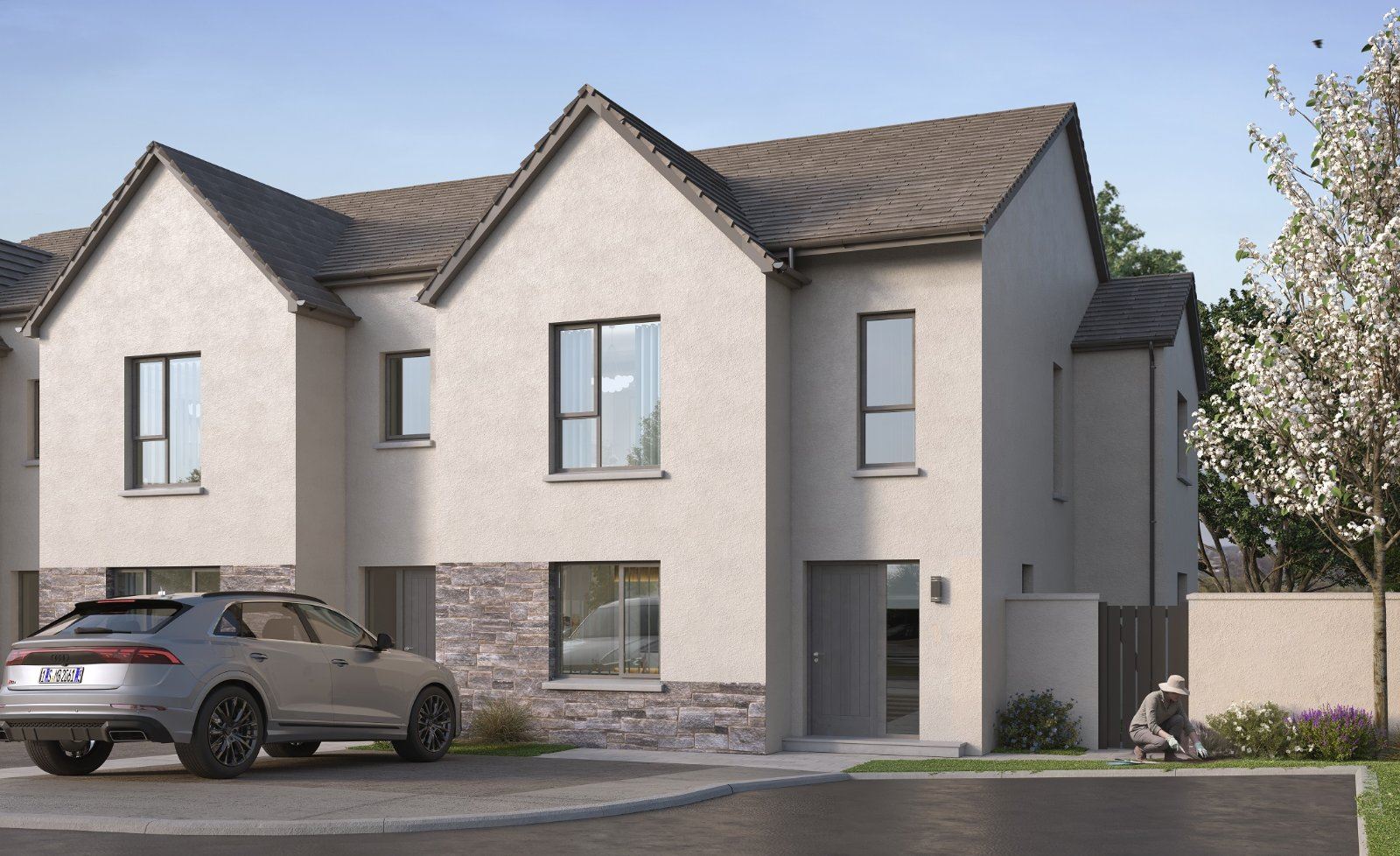 4 Bed End Terrace House Type A, Bun An Chnoic, Moycullen, Co. Galway