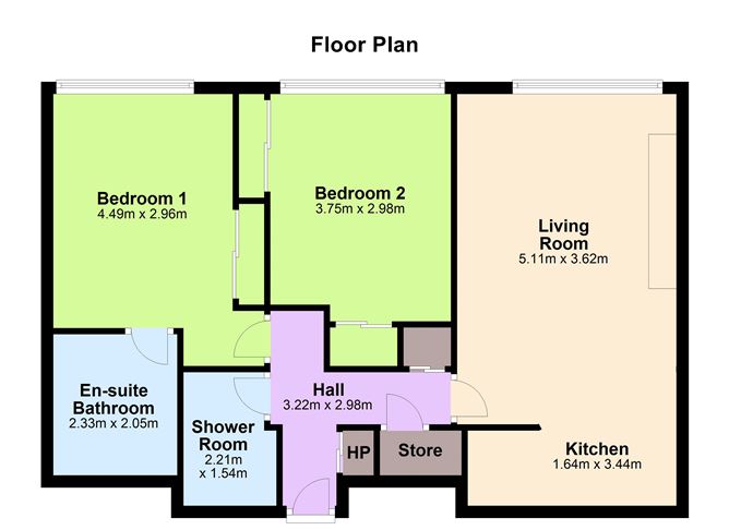 Floor plan — 23 Killiney Hill Park, Killiney Hill Road, Killiney, Co. Dublin