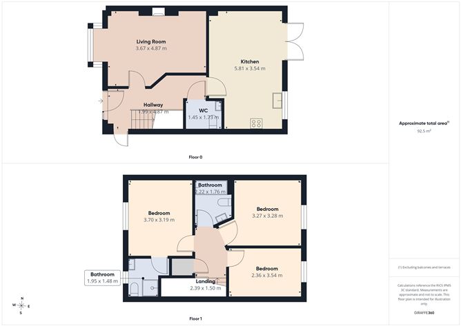 Floor plan — 68 Woodbrook, Gracedieu, Waterford
