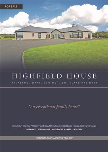 Highfield House, Kilaspuglinane, Lahinch, Co. Clare, Lahinch, Clare