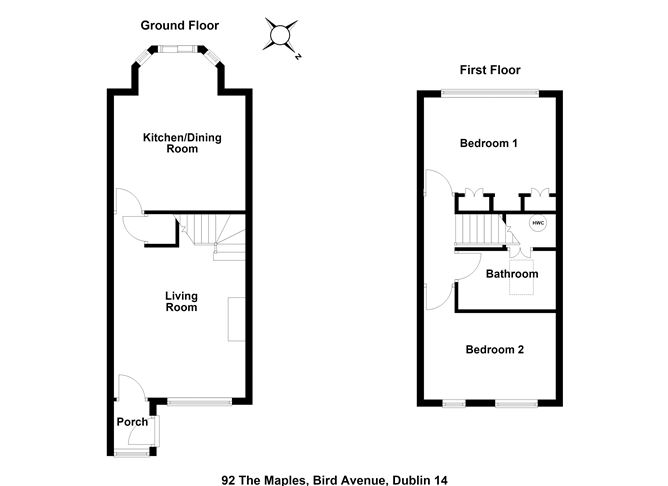 Floor plan — 92 The Maples, Clonskeagh, Dublin 14