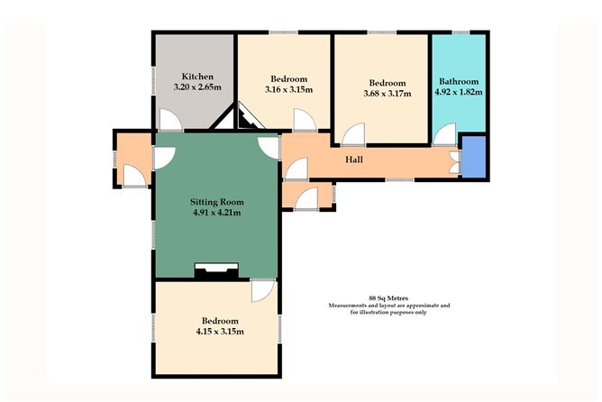Floor plan — Demailestown, Wilkinstown, Navan, Co. Meath