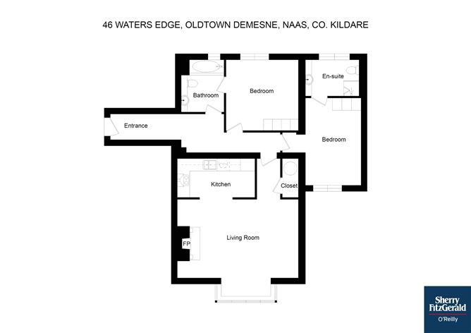 Floor plan — 46 Watersedge, Oldtown Demesne, Naas, Co. Kildare