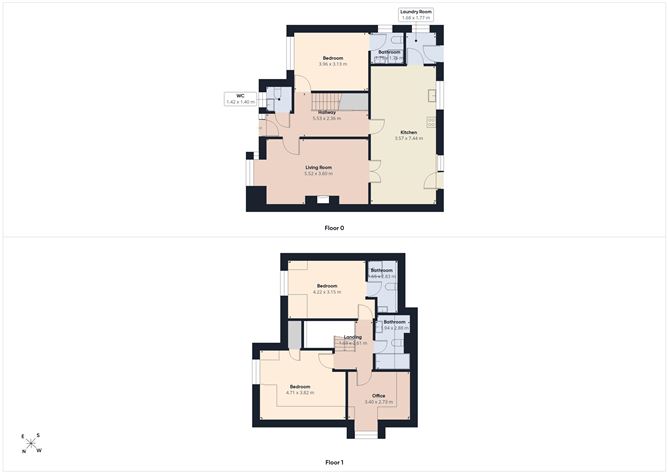 Floor plan — 2 Brooklands, Clane, Co. Kildare