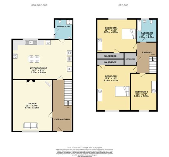 Floor plan — 2 Belcourt, Navan, Co. Meath