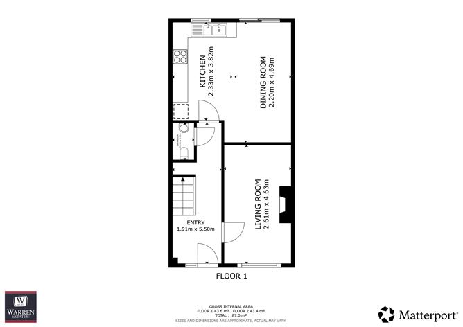 Floor plan — 26 The Heath, Ramsgate Village, Gorey, Wexford