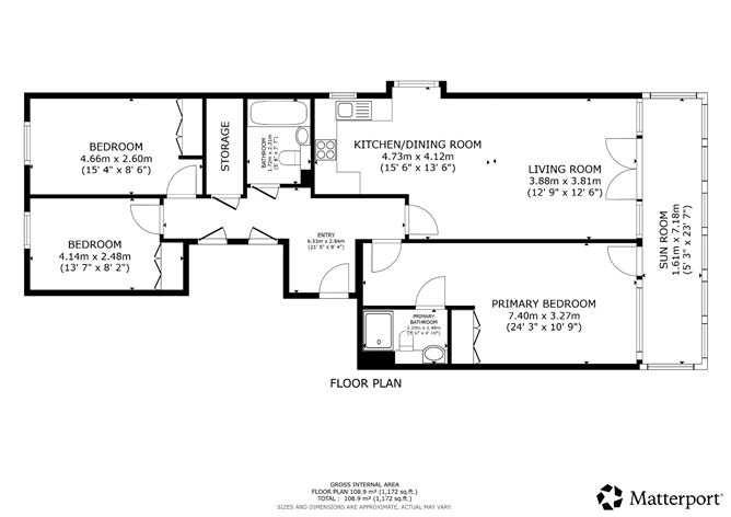 Floor plan — 39 The Croft, Parc Na Silla Avenue, Loughlinstown, Dublin 18