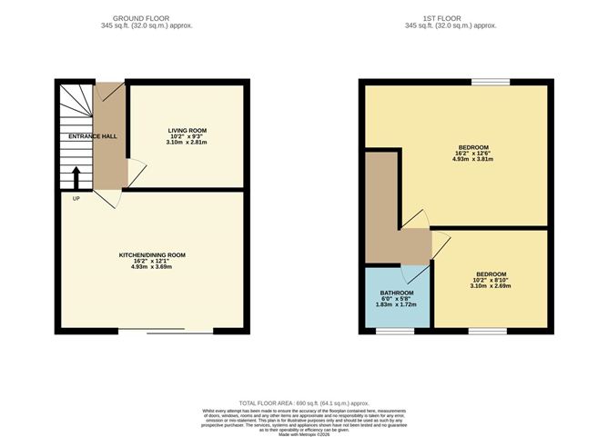 Floor plan — 20 Emmet Road, Inchicore, Co. Dublin, Dublin 8