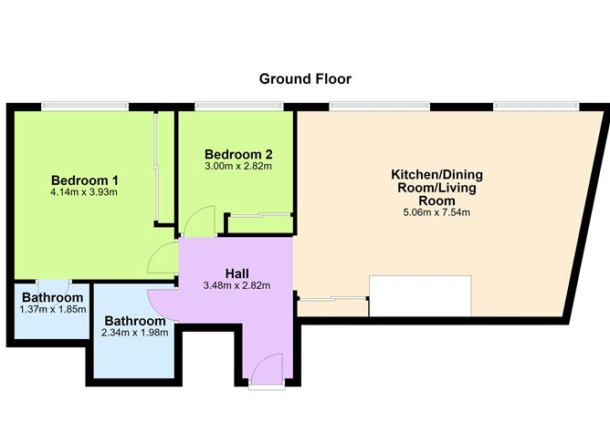 Floor plan — 2 Ardoyne House, Pembroke Park, Ballsbridge, Dublin 4