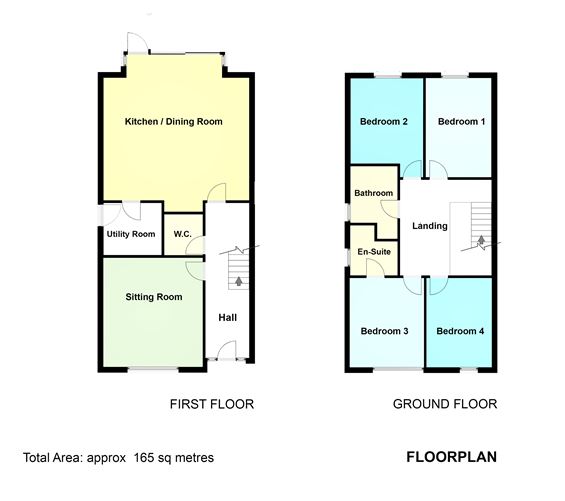 Floor plan — 48 Thornhill Oaks, Mount Merrion, Co. Dublin