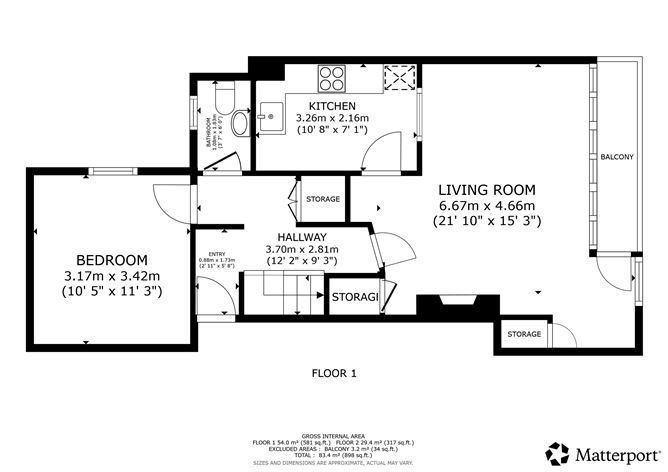 Floor plan — 6 Bruach na Mara 187 Seafield Road East Clontarf Dublin 3 , Clontarf, Dublin 3