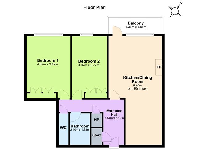 Floor plan — 19 Raglan Hall, Clyde Road, Ballsbridge, Dublin 4