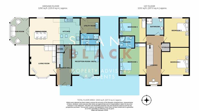 Floor plan — Carstown, Termonfeckin, Louth