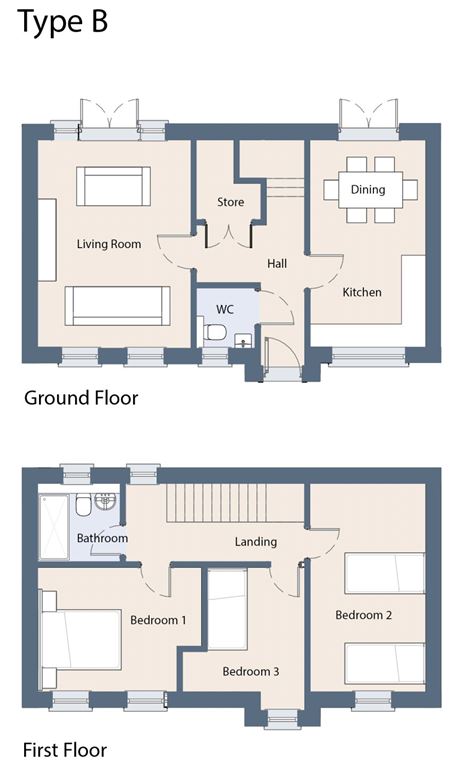 3 Bedroom Terraced Houses, Laracor Drive, Summerhill, Co. Meath