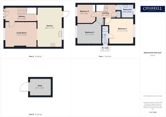 Floor plan — 6 Killeen Gardens, Killeen, Maganey, Laois