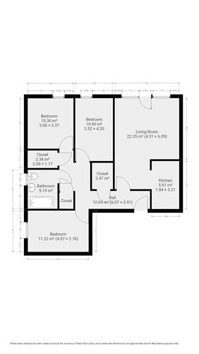 Floor plan — Block E, 212 Castleforbes Square, IFSC, Dublin 1