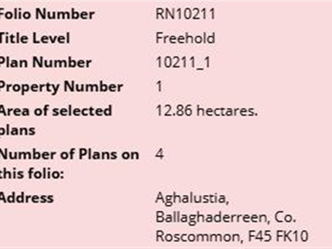 Aghalustia, Ballaghaderreen, Roscommon