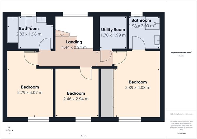 Floor plan — 13 The Park, Semple Woods, Donabate, County Dublin