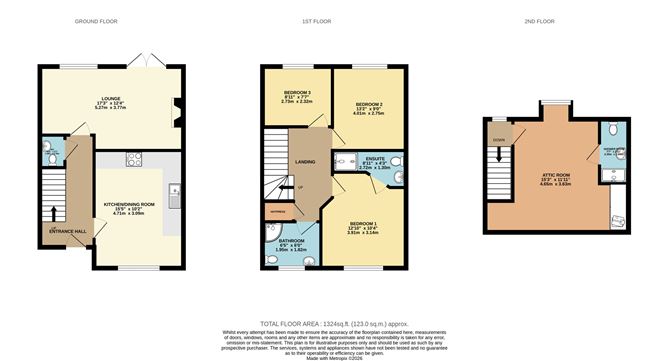 Floor plan — 132 Somerville, Ratoath, Co. Meath