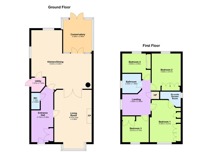 Floor plan — 24 Oldbridge, Slane Road, Drogheda, Louth