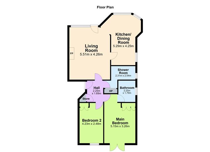 Floor plan — 2 Inishowen, Pilot View, Harbour Road, Dalkey, Co. Dublin