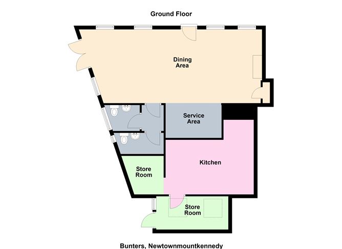 Floor plan — Bunters Coffee Shop, Main Street, Newtownmountkennedy, Co. Wicklow