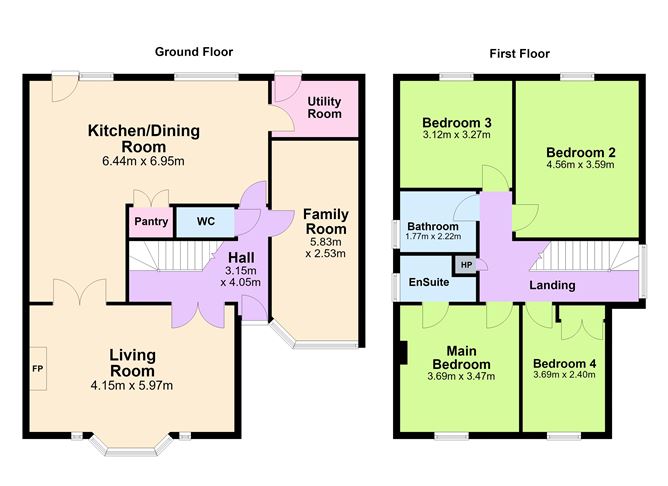 Floor plan — 5 Mount Auburn, Killiney Road, Killiney, Co. Dublin