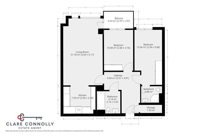 Floor plan — 69 Southmede, Ballinteer Road, Dundrum, Dublin 16