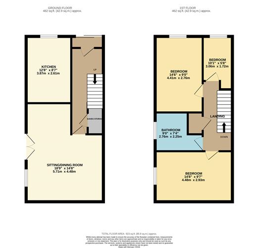 Floor plan — 7 Yellow Meadows Park, Clondalkin, Dublin 22