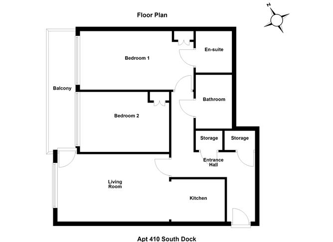 Floor plan — Apt 410 Shelbourne Plaza, Ringsend, Dublin 4