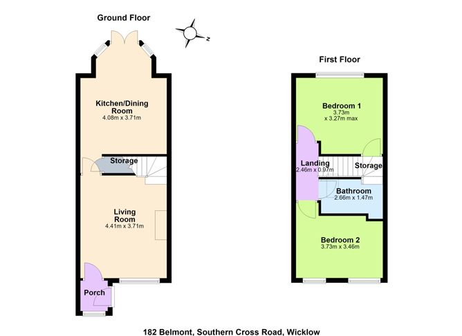 Floor plan — 182 Belmont, Southern Cross Road, Bray, Co. Wicklow