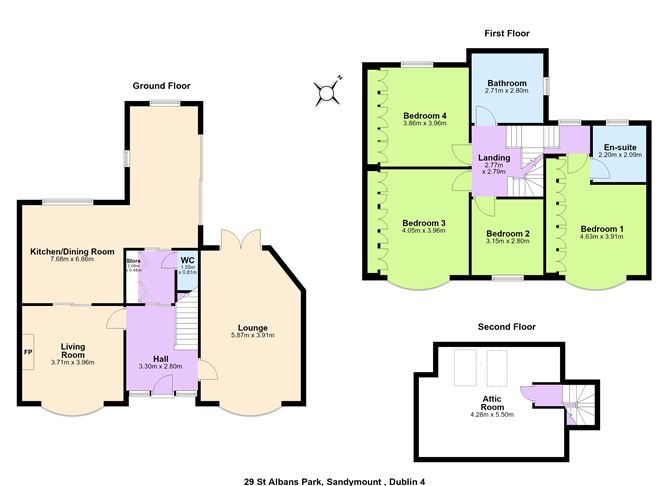Floor plan — 29 St. Alban's Park, Sandymount, Dublin 4