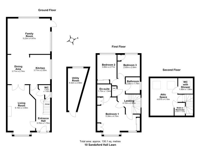 Floor plan — 10 Sandyford Hall Lawn, Sandyford, Dublin 18