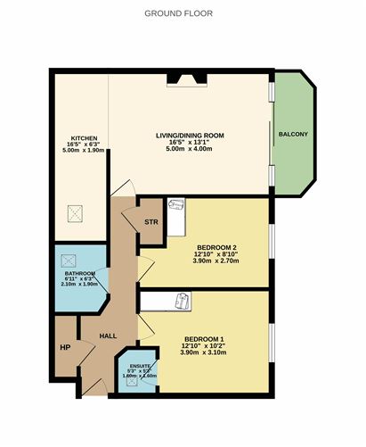 Floor plan — 169 Hampton Square, Navan Road, Dublin 7