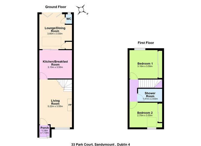Floor plan — 33 Park Court, Sandymount, Dublin 4