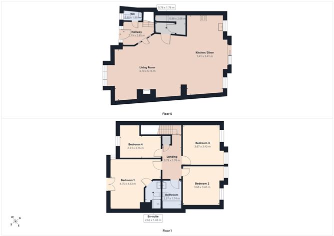 Floor plan — 34 Wolseley Park, Mount Wolseley, Tullow, Co. Carlow