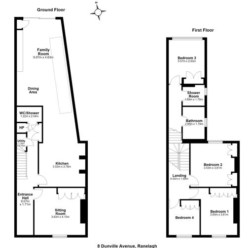 Floor plan — 8 Dunville Avenue, Ranelagh, Dublin 6