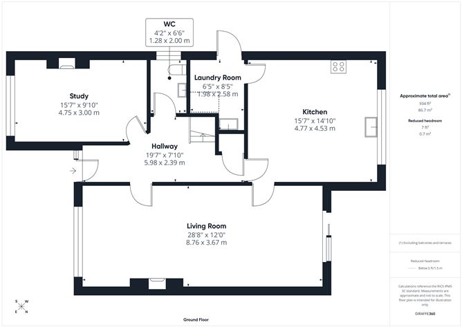 Floor plan — 16 River View, Abbeyfarm, Celbridge, Kildare