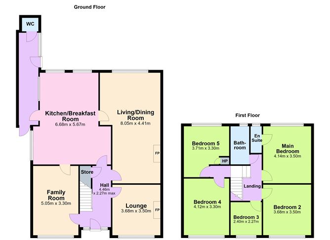 Floor plan — 27 Woodbine Avenue, Booterstown, Co. Dublin