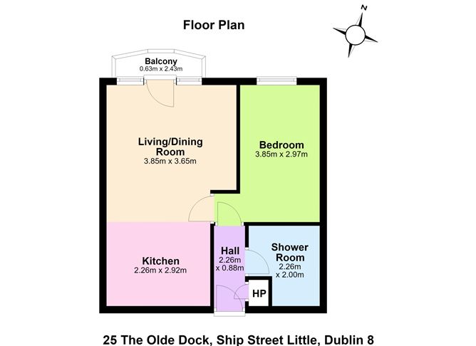 Floor plan — 25 The Olde Dock, Ship Street, Dublin 8