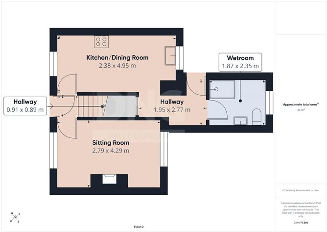 Floor plan — 6 The Green, Clara, Co. Offaly