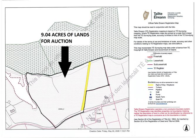Photo 10 of 11 — Folio GY29505f Plan 22046_2, Derrigimlagh, Ballyconneely, County Galway