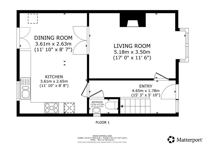 Floor plan — 87 Oak Way, Bailis Downs, Johnstown, Meath